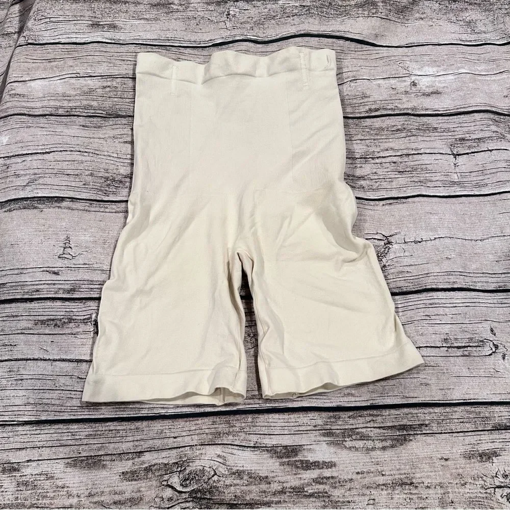 Shapermint Empetua Cream High Waisted  Shapewear Shorts Size XL/2XL